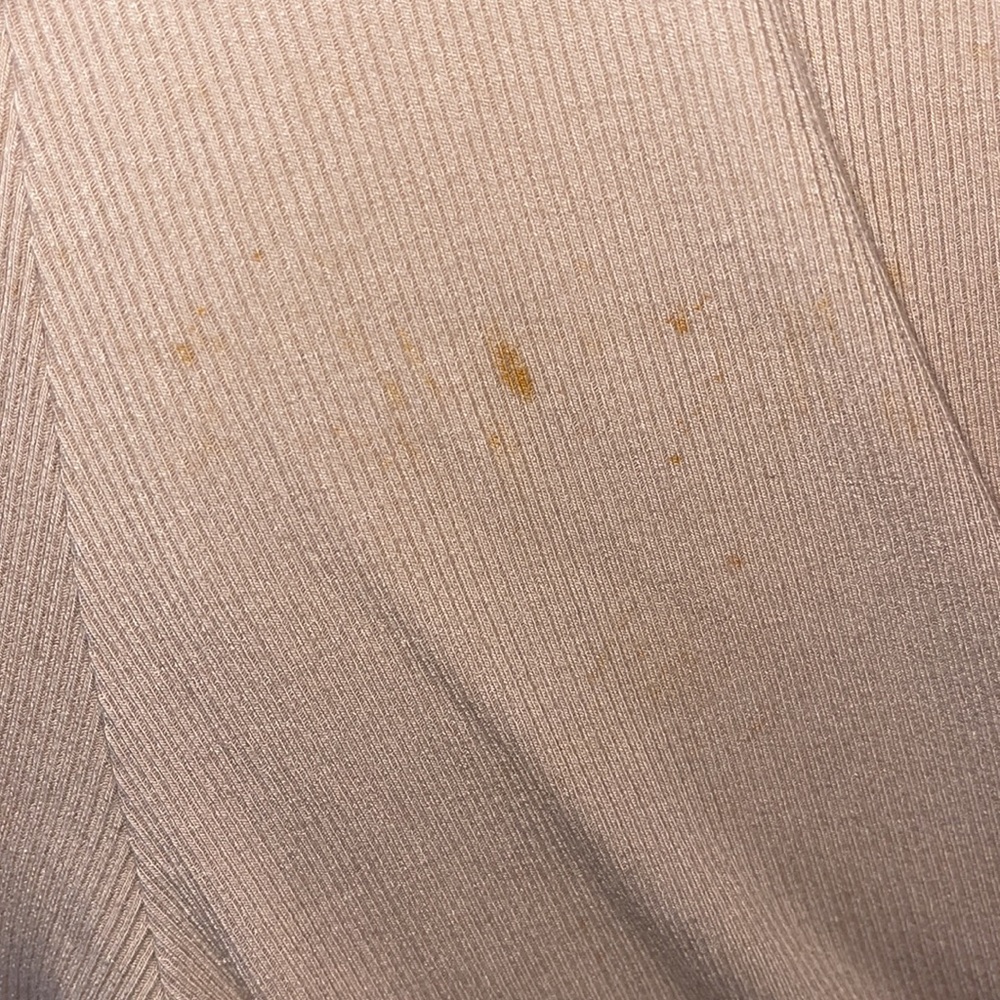 Beige Ribbed Pantsuit. Fashion Nova. Large. - Picture 9 of 15